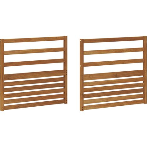 Armlehne 2 stk. Natur 79 x 4 x 73 cm Massivholz Akazie vidaXL (1/5)