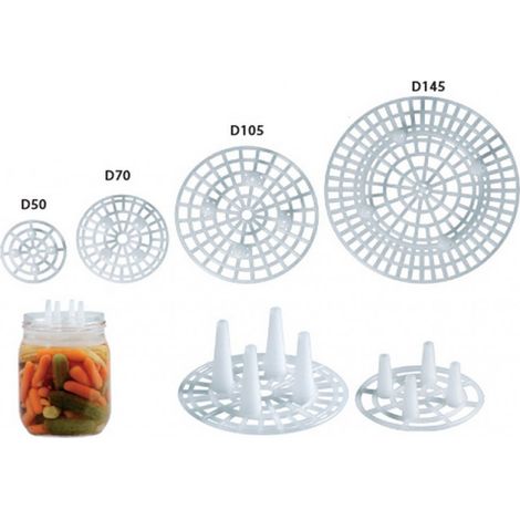 Pressatori Pressini Salvagusto per Vasetti Alimenti - Ø180 mm - 10 pezzi