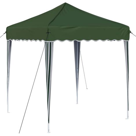 Pop-up Partyzelt 195 x 195 x 245 cm Grün Oxford-Stoff vidaXL