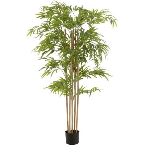 Plante Artificielle en Pot "Bambou" 150cm Vert