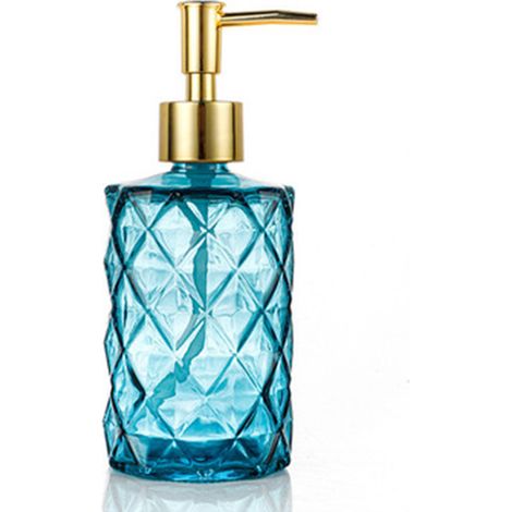 Distributeur De Savon En Verre - 330 Ml - Pour Salle De Bain Cuisine Et Désinfectant - 1 Pièce (1/5)