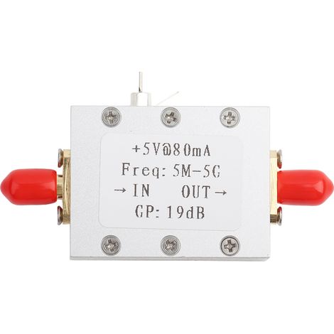 Module amplificateur de signal, RF 5VDC 5M-5GHz typique 19dB 2G pour fréquence radio d'amplification à gain fixe (1/5)