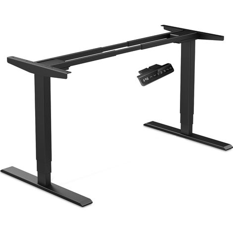 CAVO Tischgestell TG2-80 schwarz elektrisch höhenverstellbar 590 - 1240 mm Breitenverstellung 1080 - 1600 mm Tragkraft 80 Kg (1/4)