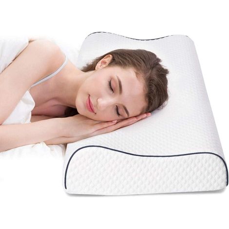 Ergonomisches Nackenkissen aus Memory Foam, höhenverstellbar, 60x35cm (1/5)
