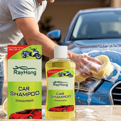 Autoshampoo, tägliche Pflege von Karosserie und Lack, sanfter Schaumreiniger, der Ihr Auto nicht beschädigt – 100 ml -- DE (1/5)