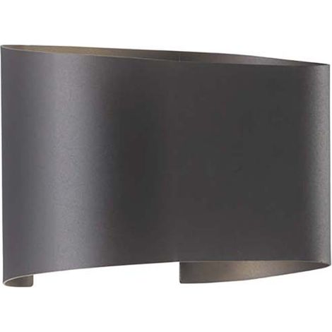 Applique murale lampe d'extérieur spot mural LED lampe de jardin métal noir IP44