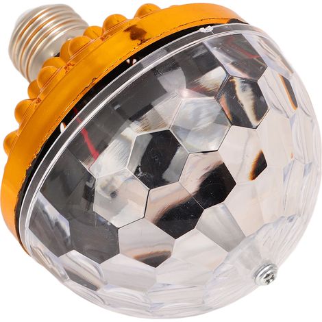 Lampe LED rotative multicolore RGB, ampoule lumineuse à changement de couleur pour fêtes, maisons, anniversaires, ampoule dorée (6 couleurs) (1/5)