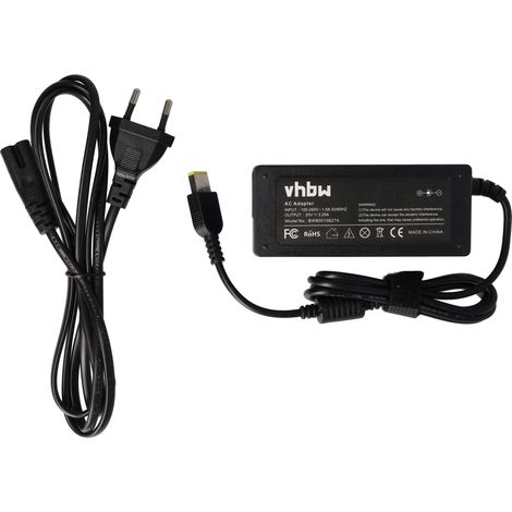 vhbw Netzteil kompatibel mit Lenovo ThinkPad S431, E575, Helix, L440, L450, L540, P40, E570, P50s, S3, L460, S440, Helix S531 Notebook - 200 cm, 65 W (1/5)