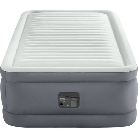 Intex 64902NP PremaireElevated Matelas gonflable (L x l x H) 1910 x 990 x 460 mm gris clair A397543 (1/8)