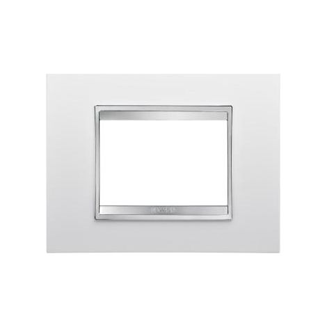 GW16203Tn Plaque Lux en technopolymère 3 postes Noir Toner (1/2)