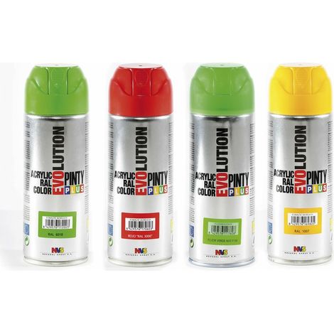 PINTURA EN SPRAY PINTYPLUS EVOLUTION 520cc RAL 9010 BLANCO PURO MATE (1/3)