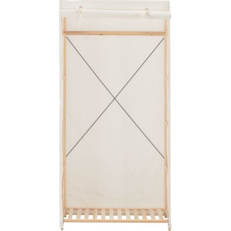 Maison Exclusive - Armadio Bianco 79x40x170 cm in Tessuto (1/5)