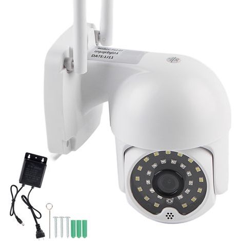 Drahtlose WLAN-Überwachungskamera, Zwei-Wege-Audio, PTZ-Drehung, Fernüberwachung, Bewegungserkennung, Alarm, Fotoaufzeichnung, 100-240 V (US-Stecker) (1/5)