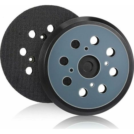 8-hole replacement sanding pad with hook and loop fastener for random orbital sanders, compatible with RYOBI 30157001018 (1/5)