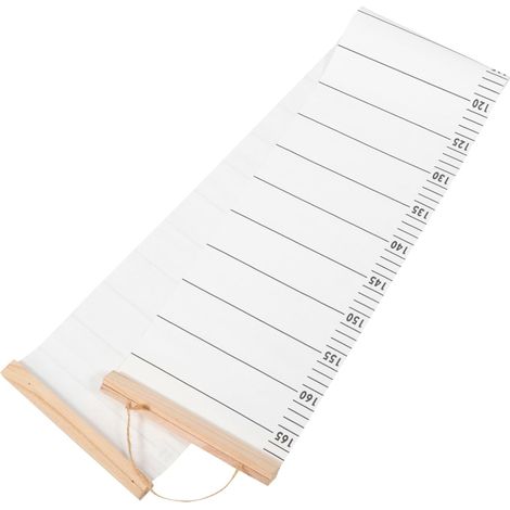 Toise SECFOU, en toile et bois, blanche, enroulable, pour chambre (1/5)