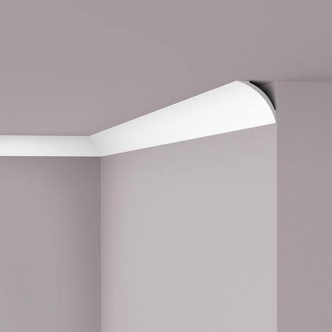 Cornisa NMC NE3 PURE NOMASTYL Noel Marquet Moldura decorativa Perfil de estuco diseño moderno blanco 2 m (1/3)