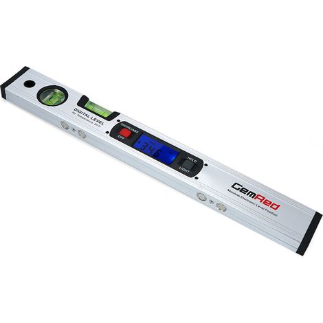 GemRed 40 cm Magnetische digitale Wasserwaage mit 4 Magneten und vertikaler/horizontaler Wasserwaage