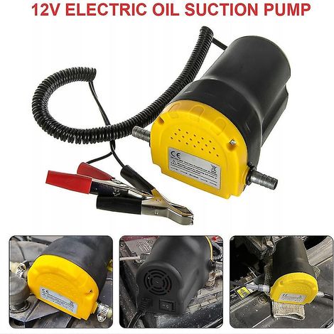 Pompe à huile moteur 12 V/24 V 60 W électrique pour moteur diesel/huile, extracteur de carter d'huile, vidange facile.