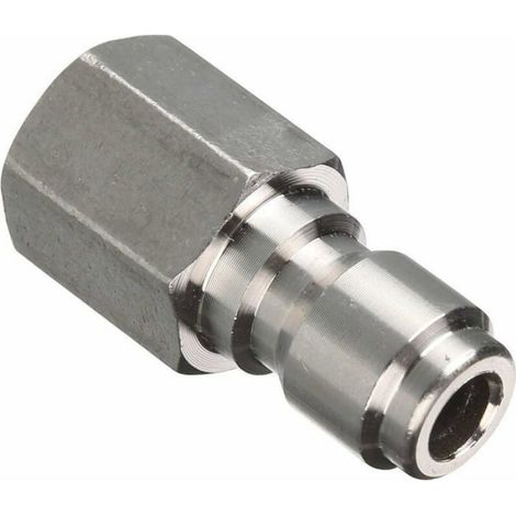 Adaptateur Nettoyeur Haute Pression - 3/8 Pouces - Filetage Femelle - Acier Inoxydable - 5000 PSI - Lot de 2 (1/4)