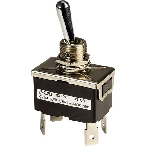 SCI R13-29F R13-29F Interruttore a levetta 250 V/AC 10 A 2 x Off / On Permanente 1 pz.