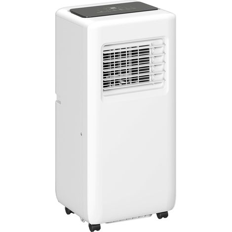 Climatiseur mobile divers reglages affichage LED minuterie roulettes blanc