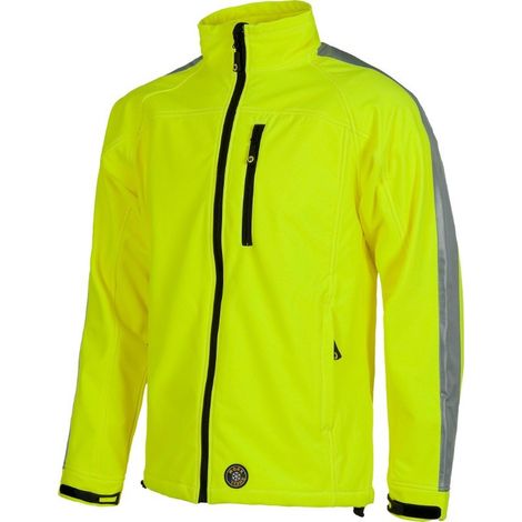 Chaqueta con solapa protectora interior WORKTEAM S9530 Workshell Fluor (1/3)