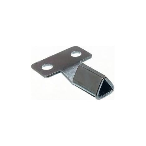 Lot de 100 clés d'armoire utilitaires en métal plaqué zinc pour boîtes de compteur (1/2)