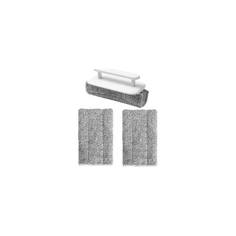 Brosse de nettoyage pour portes coulissantes et fenêtres avec poignée pliable et chiffons de rechange pour les zones difficiles à atteindre (1/5)