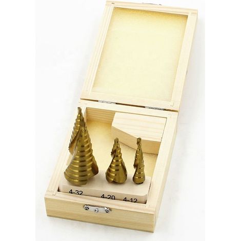 Jeu De 3 Forets Étagés Cobalt Hss Pour Acier Inoxydable Et Métaux (1/5)