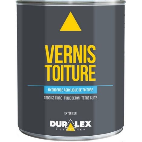 Vernis de protection toiture DURALEX sur tuiles mécaniques ou bétons, ciment, fibrociment et Schinggel Conditionnement: 3 Litres