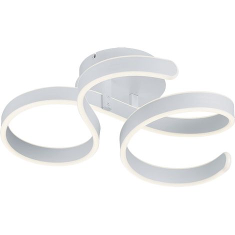 Plafonnier Francis Vortici Blanc Led 40w Dimmable Trio Lighting (1/5)