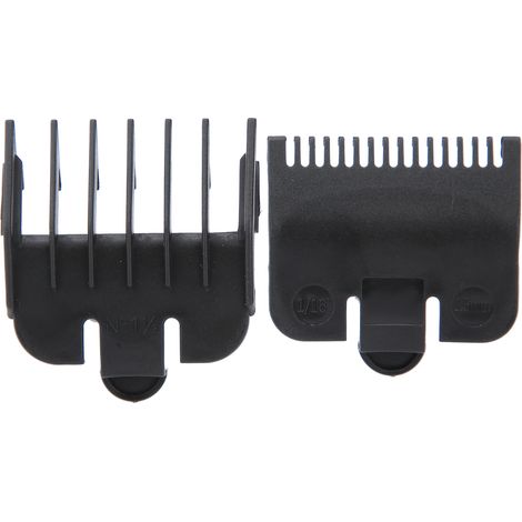 Peignes de guidage professionnels pour tondeuse cheveux - Accessoires de remplacement pour tondeuse barbe et cheveux - Noir (1/5)