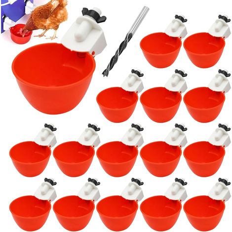 Abreuvoir Automatique pour Poules - 16 Pièces sur Pied pour Poussins, Canards, Oies, Dindes ou Lapins (1/5)