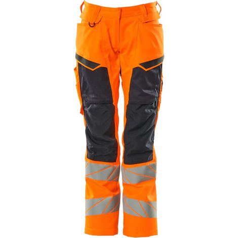 Mascot Damen-Bundhose 19578-236-14010 Gr. 42 hi-vis orange/schwarzblau