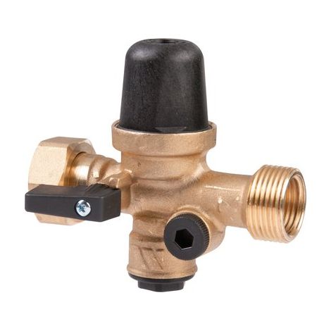 Watts – Réducteur de pression eau Rédubloc 3 en 1 – Vanne d'isolement – Clapet anti-retour contrôlable – Norme sanitaire NF