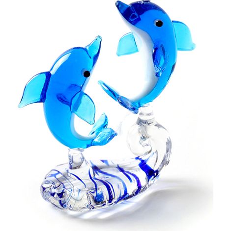 Figurine Poisson Marin En Verre Soufflé À La Main - Décoration Intérieure Aquarium - Statuette Collectible Animaux Marins - Lot De 1 (1/5)