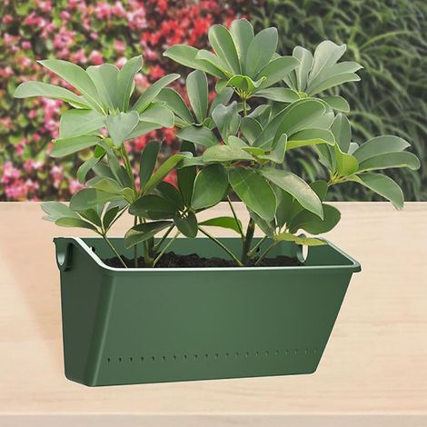 Vertikale Pflanzgefäße für den Außenbereich, Blumenkästen für Zäune, Hängepflanzgefäße, Pflanzgefäße aus Kunststoff. (1/5)