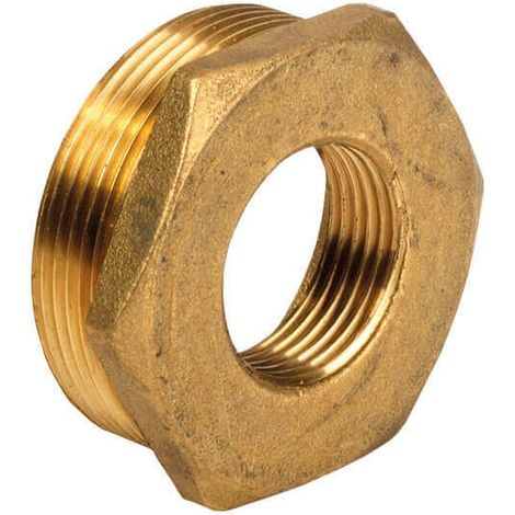 Réduction laiton à visser mâle 1""1/2 (40/49) - femelle 1""1/4 (33/42) - RESOvert