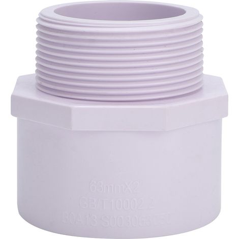 Raccord de tuyauterie à brides en PVC, filetage mâle G2, adaptateur d'eau pour piscine (1/4)