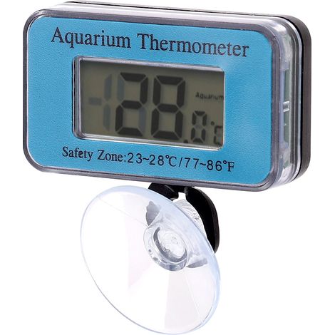 Termometro digitale LCD per acquario, temperatura dell'acqua, intervallo di temperatura: da -50℃ a +70℃.