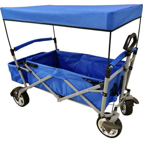 Klappwagen für Strand und Camping mit Dach- und Piergegenständen Tasche Tasche (1/2)