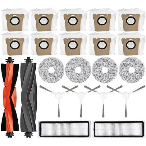 Accessoires pour balais à franges Omni 2 C102CN, B101CN, B116CN et X10+ : brosse latérale principale, filtre HEPA, sacs à poussière. (1/5)