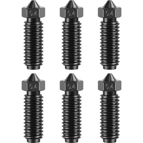 Buses en Acier Trempé pour Kobra 2 Series, Buse de Remplacement 0,4 mm, Accessoires d’Imprimante 3D pour Kobra 2, Kobra 2 Neo, Kobra 2 Pro, Kobra 2 Plus et Kobra 2 Max, Lot de 6 (1/5)