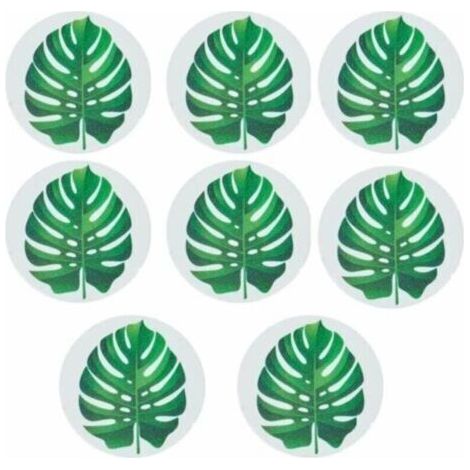 8 Pièces Vert Autocollants de Baignoire antidérapants Autocollants antidérapants Baignoire Douche Autocollants Antidérapants Stickers Imperméable pour escaliers Salle de Douche (1/5)