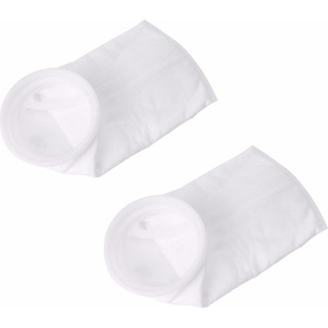 2 PCS Aquarium filtre sac algicide filtre chaussettes pour l'eau douce étang 150 um (1/4)