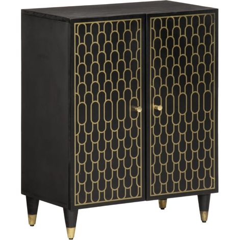 vidaXL Credenza 60x33x75 cm in Legno Massello di Mango (1/5)