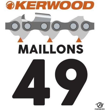 Guide tronçonneuse Kerwood 35 cm 3/8" LP. 1,3 mm. 49 maillons. 14B2KCWG (1/5)