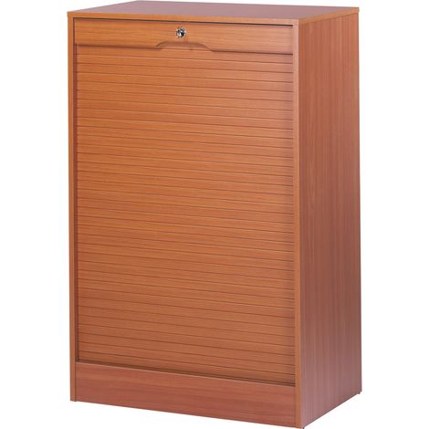 Classeur double à rideau contemporain H 108 cm Hilda
