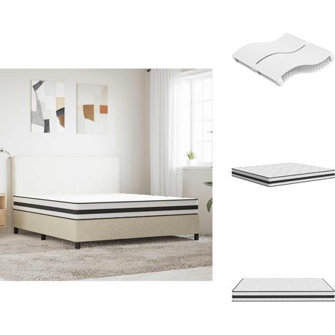 Matelas à ressorts bonnell moyen 180x200 cm - Matelas - Matelas À Ressorts - Matelas Bonnell - Matelas Double - Literie (1/5)