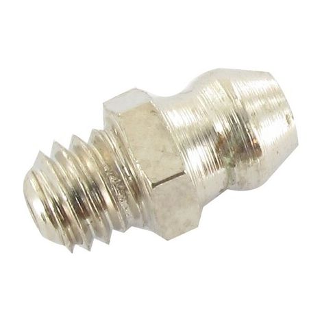 Engrasador recto de paso métrico M6 x 1.